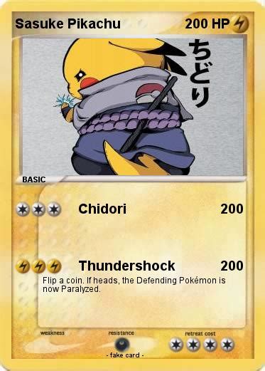 Pokémon Sasuke Pikachu Chidori My Pokemon Card