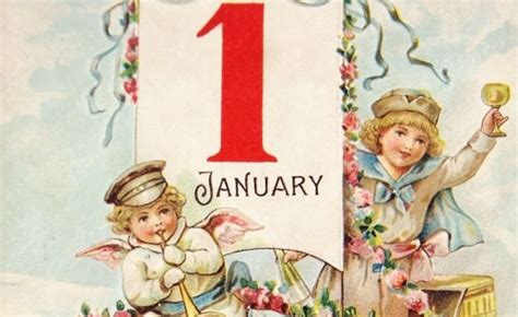 Free Download Lovely Victorian Era Happy New Year Vintage Postcard To