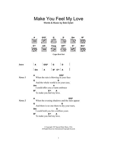 The winds of change are blowing wild and free. Make You Feel My Love by Adele - Guitar Chords/Lyrics ...