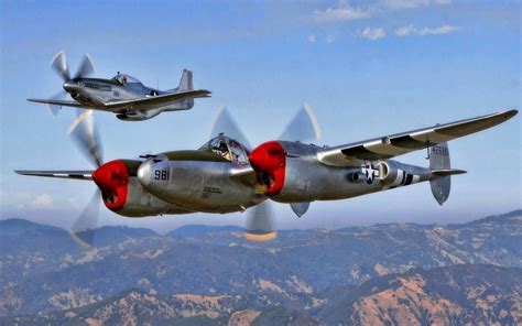 Military Lockheed P 38 Lightning Hd Wallpaper