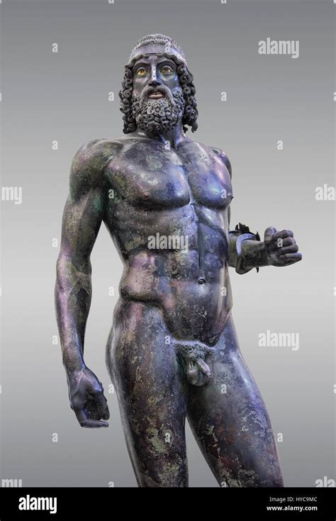The Riace Bronze Greek Statue A Cast About Bc Museo Nazionale