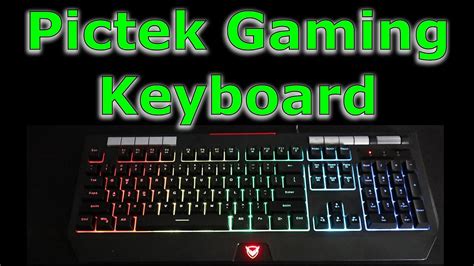 Pictek Rgb Gaming Keyboard With Volume Knob Full Review Youtube