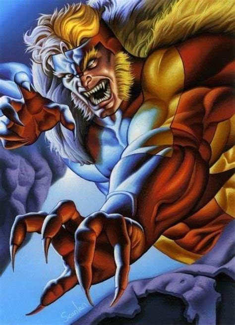 Sabretooth Art By Peter Scanlan Sabretooth Marvel Comic Villains