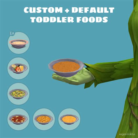 Mod The Sims Default Custom Toddler Foods