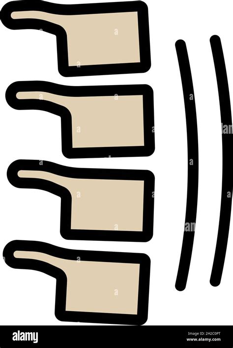 Bending Of The Spine Icon Outline Bending Of The Spine Vector Icon
