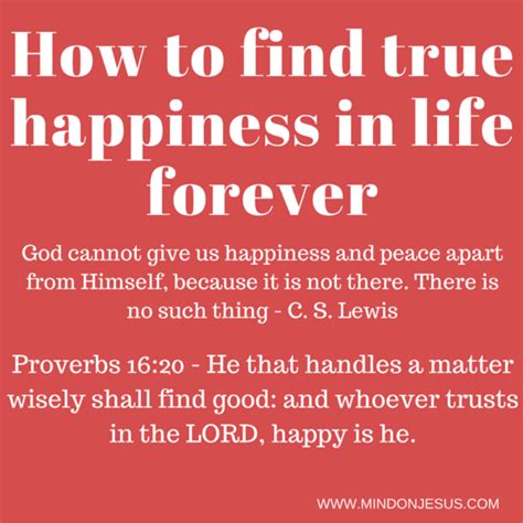 How To Find True Happiness In Life Forever Mind On Jesus