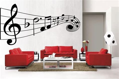 Buy Newclew Music Musical Notes Removable Vinyl Wall Decal Home Décor