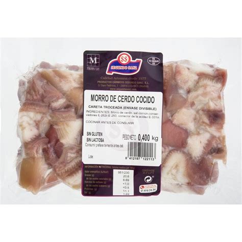 Buy Cooked Pigs Snout Chopped Pork Cheek Gluten Free And Lactose