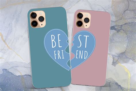 Best Friend Matching Phone Case Cute Couple Iphone Case Etsy