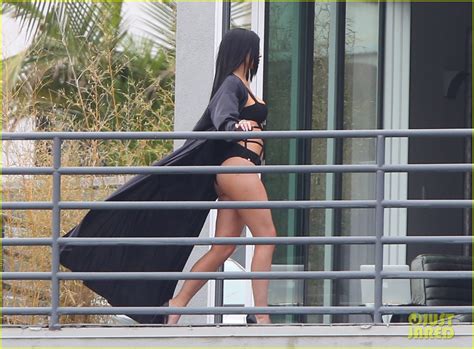 Kylie Jenner Wears Black Monokini For Super Sexy Photo Shoot Photo