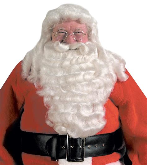 Santa Deluxe Wig And Beard Beard Costume Costume Wigs Halloween