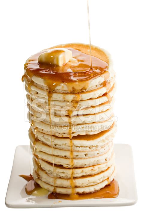 Large Stack Of Pancakes Stock Photos