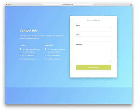 40 Best Free Html5 And Css3 Contact Form Templates 2024 Colorlib