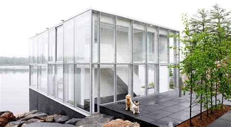 Glass Cube House Canadian Lakehouse