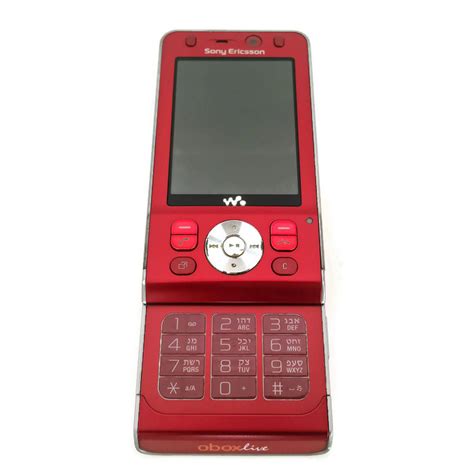 Sony Ericsson Walkman W910i Red Slider Mobile Phone