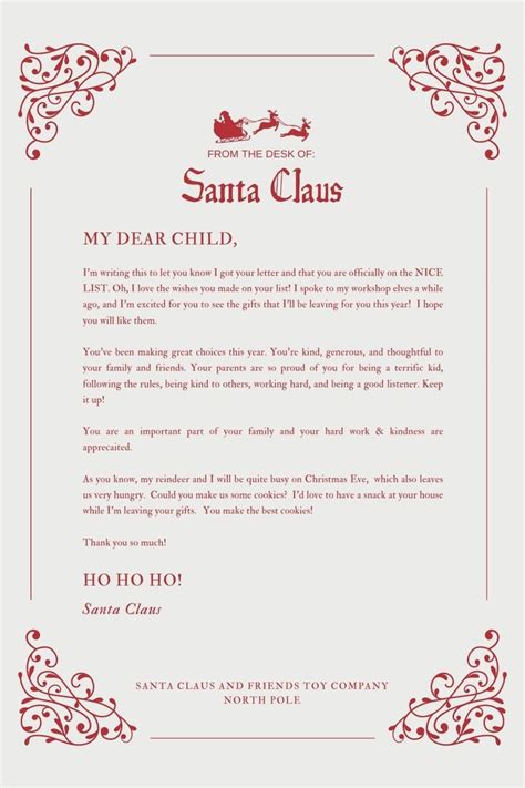 30 Free Santa Letter Templates To Print And Use Right Now Your