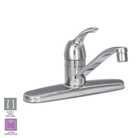 How to install a moen wallmount bathroom faucet. Moen Single Handle Kitchen Faucet Installation | Dandk ...