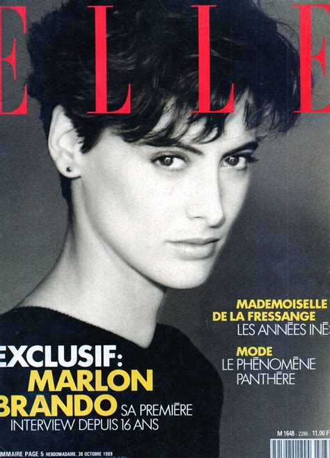 French Elle Cover Ines De La Fressange Magazine Cover Elle Magazine