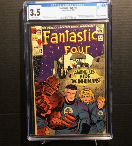 Fantastic Four 45 1965 Cgc 35 1st Team Appearance Inhumans Cameo