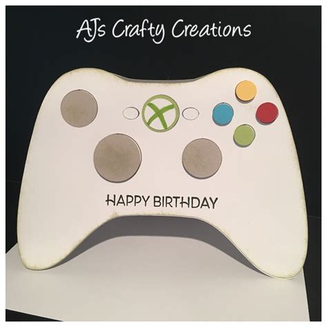 Xbox Shaped Birthday Card Cartes