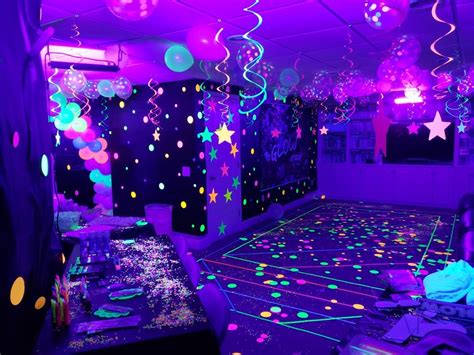 Neonglow In The Dark Party 14th Birthday Party Ideas Neon Birthday