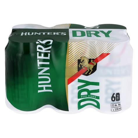 Hunters Dry 330ml Can 6 Pack