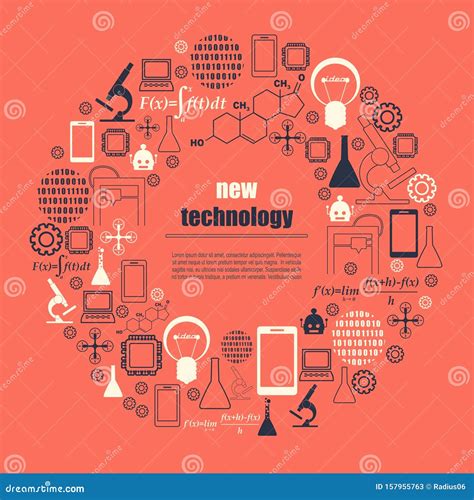 New Technologies Collage Stock Vector Illustration Of Concept 157955763