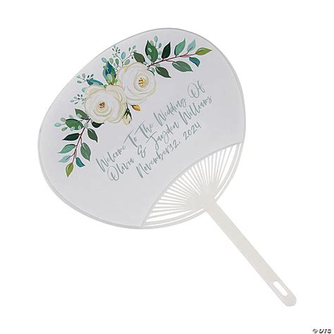 Personalized Wedding Hand Fans 12 Ph