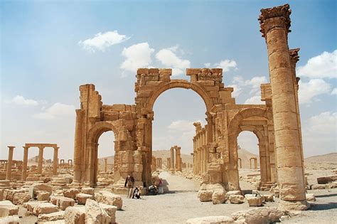 Hd Wallpaper Antique Brown Ruins Syria Palmyra Architecture Built