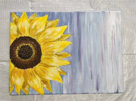 How To Paint A Sunflower Feeling Nifty Easy Flower Painting