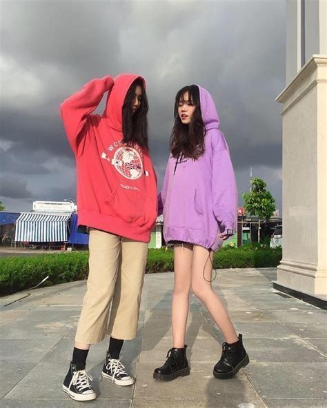 Ulzzang Friends In 2021 Matching Outfits Best Friend Korean Girl