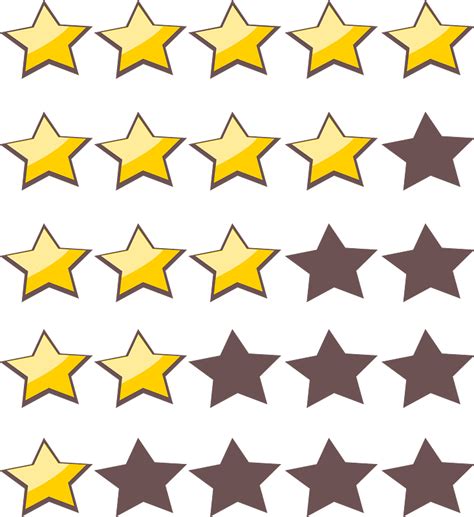 Five Star Rating System Clipart Free Download Transparent Png Creazilla