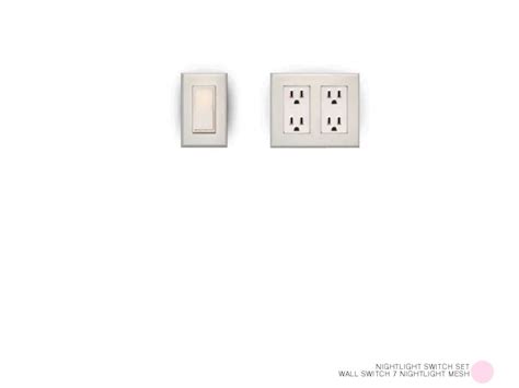 Wall Switch 7 Nightlight Mesh By Dot Of The Sims Resource