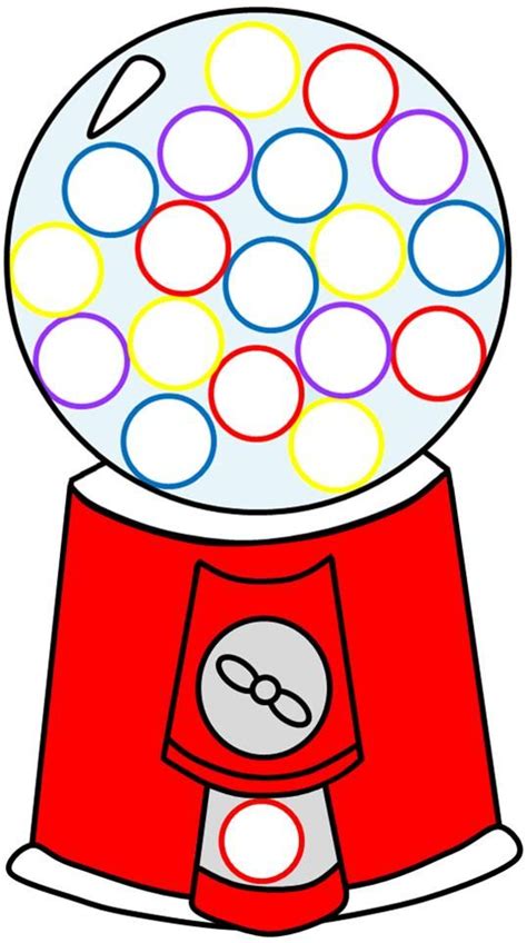 Gumball Printable Bubble Gum Machine Gumball Machine Coloring Book Art
