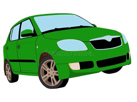 Painted Green Car Stock Illustration Illustration Of Hand 94263096
