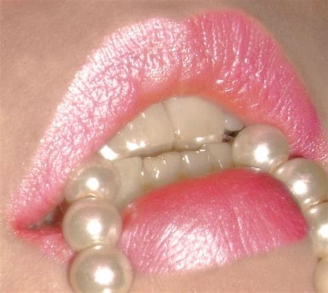 Pink Lips And Pearls Sexy Lips Pinterest