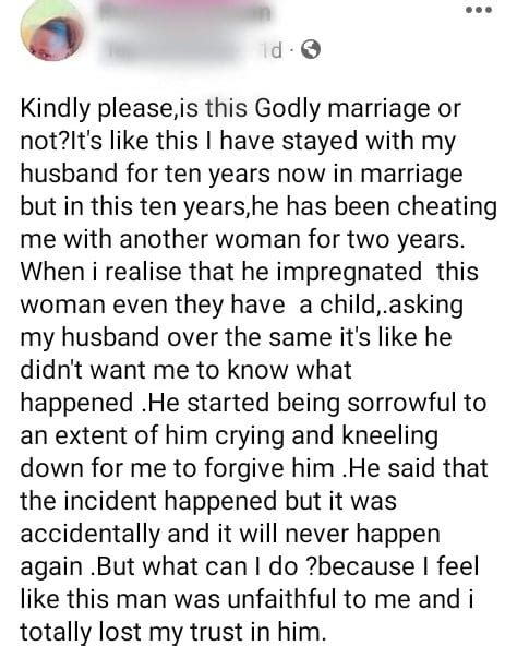 Wife Laments As Her Husband Claims He ‘mistakenly’ Impregnated His Side Chick Ghpage