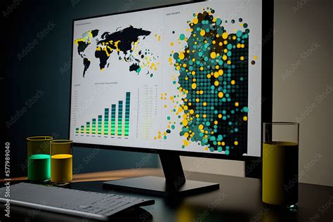 Data Science A Dataset Being Analyzed By Algorithms With Charts And Graphs Displayed On A