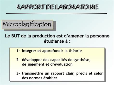 Ppt Rapport De Laboratoire Cours 202 Nyb 05 Chimie Des Solutions
