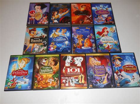 Walt Disney Platinum Edition Complete Dvd Set Movie Lot Beauty And