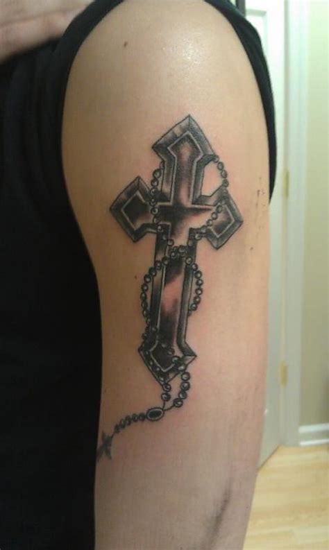 Cross Bicep Religious And Spiritual Tattoos Last Sparrow Tattoo