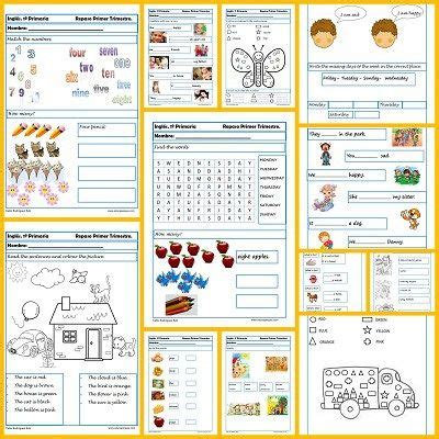Juegos educativos para primero de primaria. Fichas de inglés para Primero de Primaria | Fichas ingles, Ingles basico para principiantes y ...