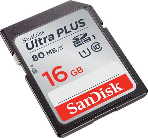 Maybe you would like to learn more about one of these? SanDisk Ultra PLUS 16GB SDHC UHS-I Memory Card SDSDUSC-016G-AN6IN - Best Buy