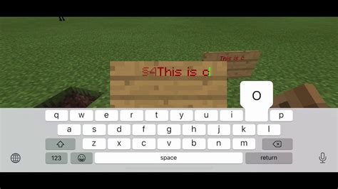 Minecraft Pe Colored Signs Youtube