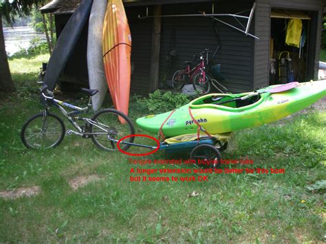 This is my first instructable but i have posted this on some kayak forums with positive feedback so i wanted to post it here and enter it into the outdoors competition. MBOAT: Topic Diy kayak trailer for bike