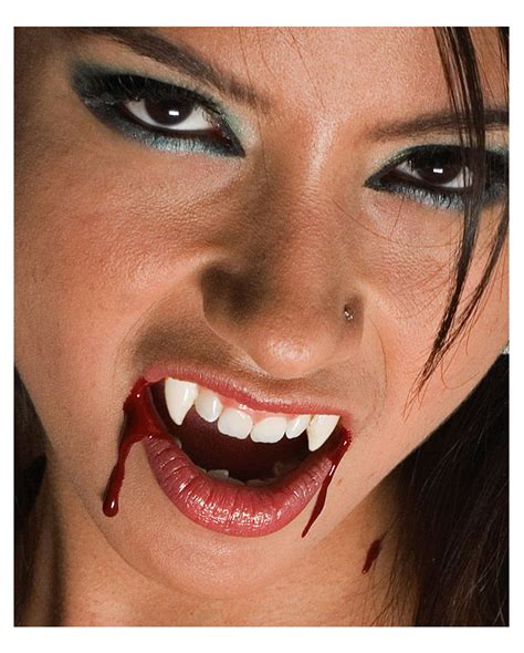 Apply cream to the 2nd fang and press it into place over your tooth. Get Halloween Vampire Teeth Pictures - Gambar Ngetrend dan ...
