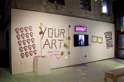 your art party at f a t gold at eyebeam aram bartholl