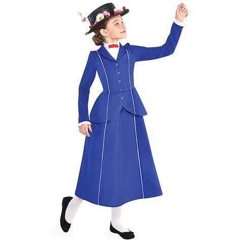 Girls Deluxe Girls Mary Poppins Returns Costume English Nanny Book Week