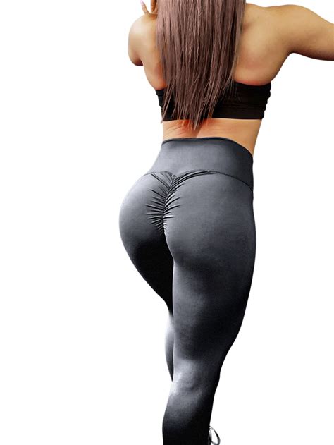 charcoal scrunch leggings high waisted and booty enhancing house of peach uk
