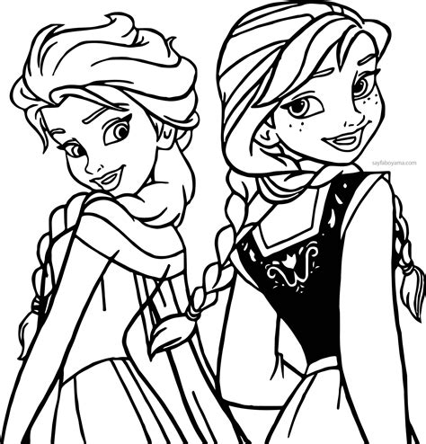 Elsa boyama, çocuklar tarafından boyanmak istenen karakterlerden biri. Elsa Ve Anna Boyama Sayfası - Gazetesujin